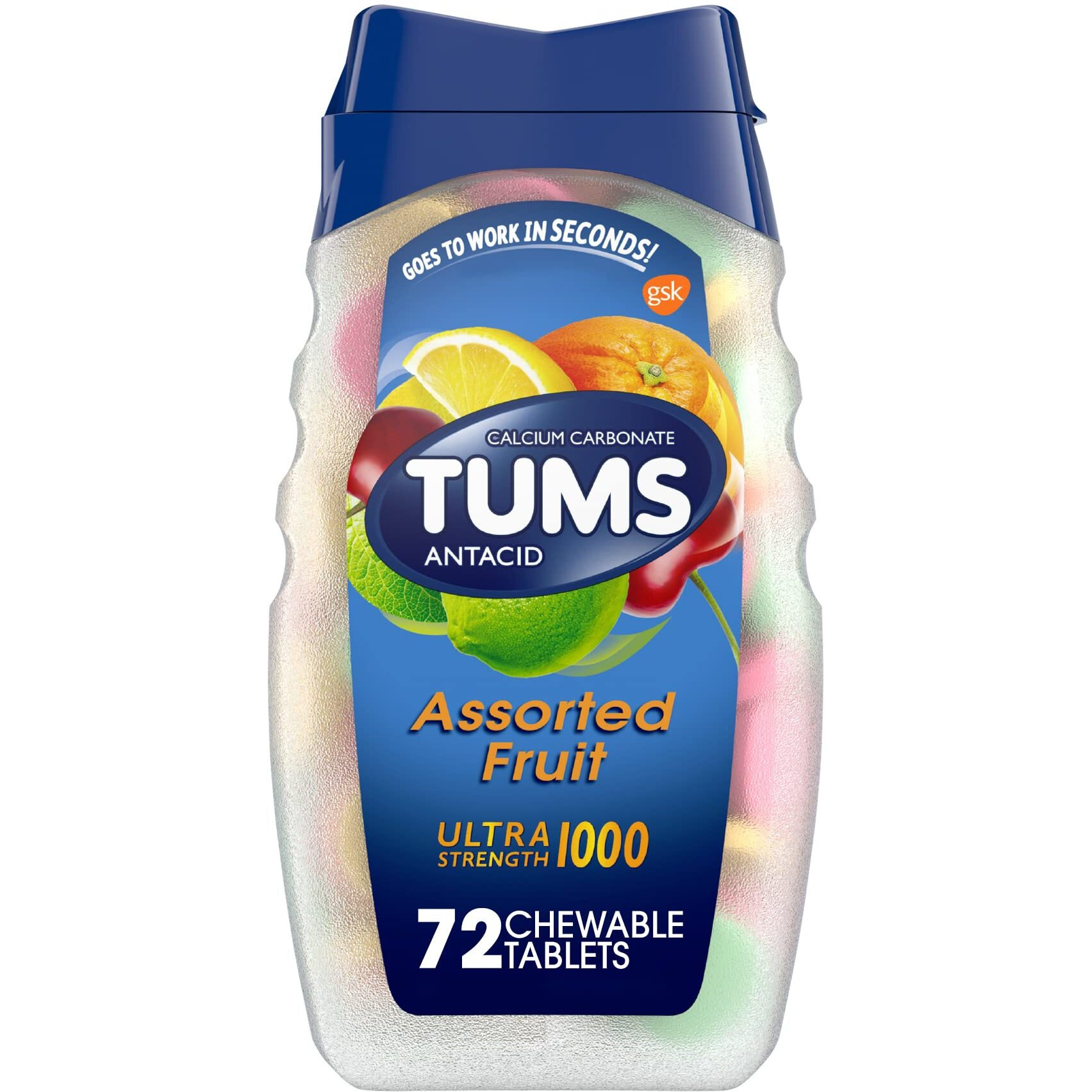 Tums - Antacid Ultra Asst Fruit - 1 Each-72 ct(D0102H54gL8)