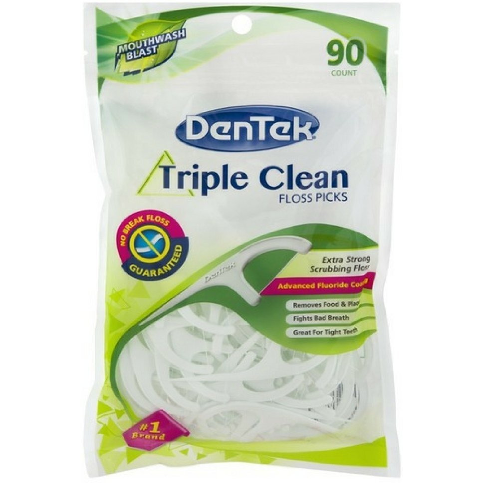 DenTek Floss Picks - Fresh Mint - 90 Count
