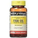 Fish Oil 1000 Mg No Burp Softgel, By Mason Vitamins - 90 Ea