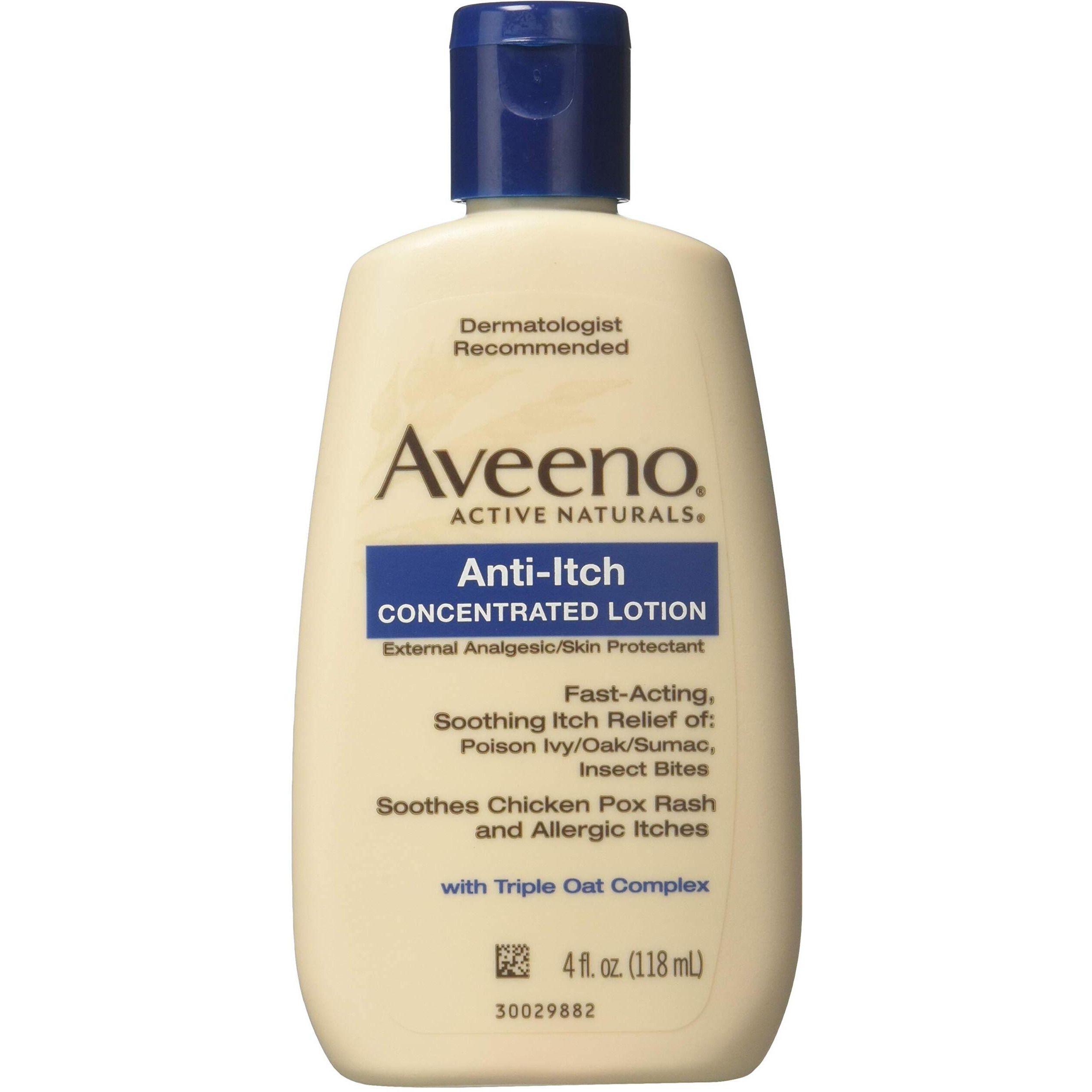 Aveeno Anti-Itch Concentrated Lotion, 4-Ounce Bottles (Pack Of 6)