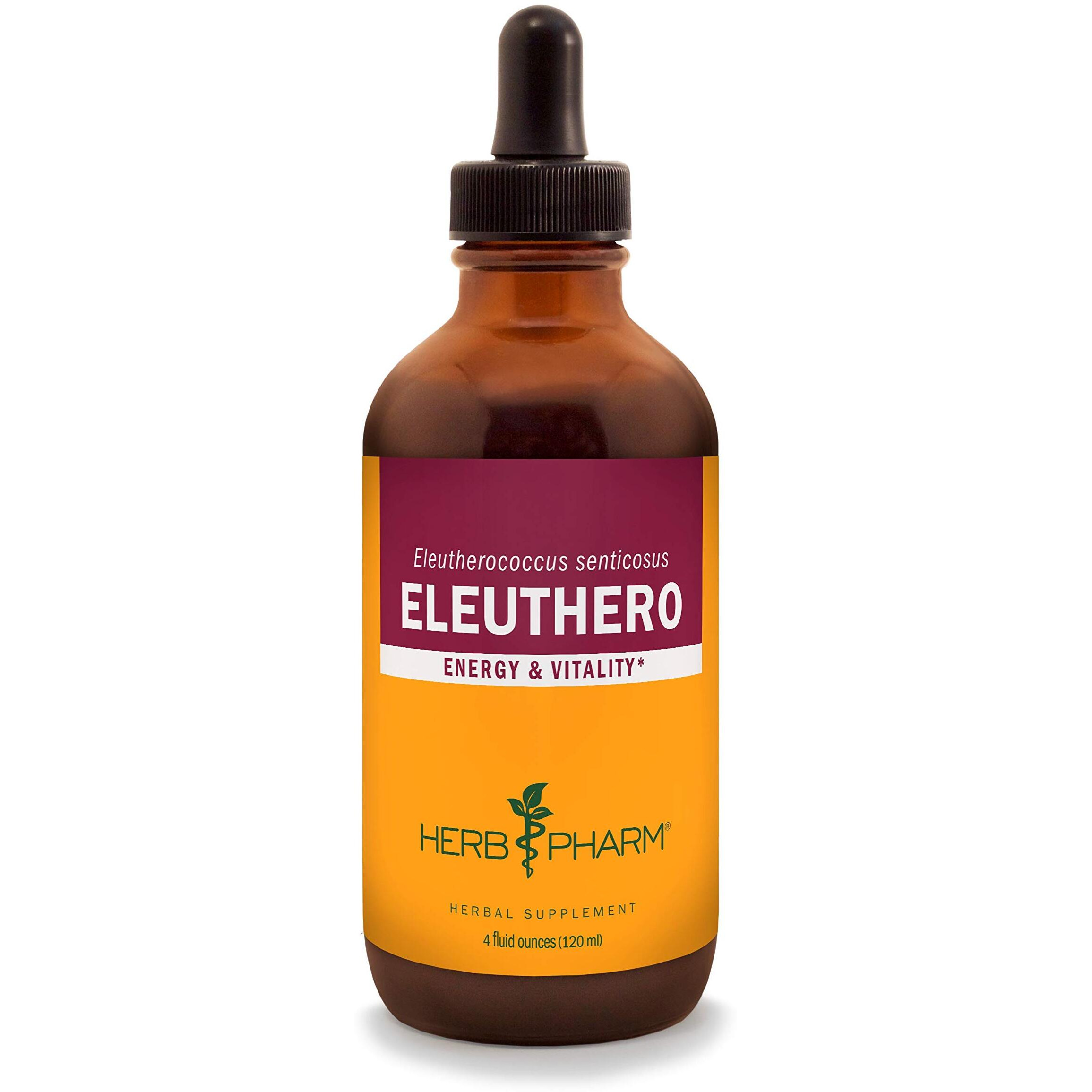 Herb Pharm Eleuthero (Siberian Ginseng) Root Liquid Extract for Energy and Stamina, Cane Alcohol, 4 Ounce