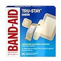Band-Aid Brand Tru-Stay Sheer Strips Adhesive Bandages for First Aid and Wound Care, Assorted Sizes, 80 ct