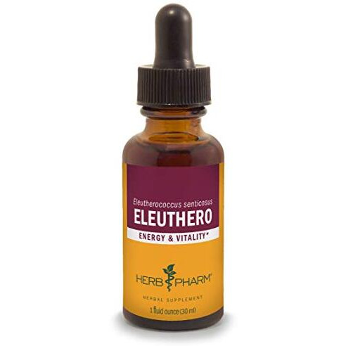 Herb Pharm Eleuthero Root Liquid Extract for Energy and Stamina, Cane Alcohol, 1 Ounce