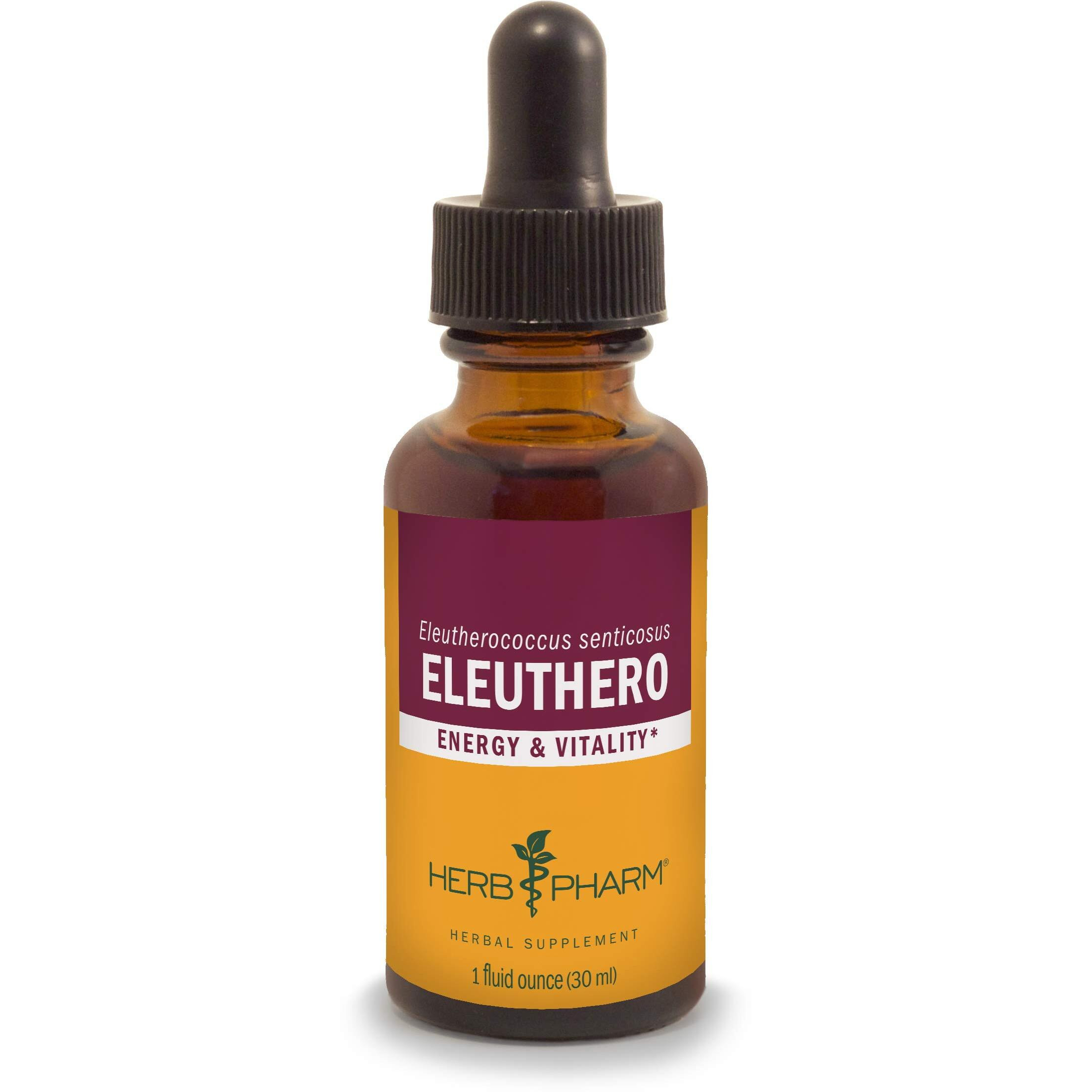 Herb Pharm Eleuthero Root Liquid Extract for Energy and Stamina, Cane Alcohol, 1 Ounce