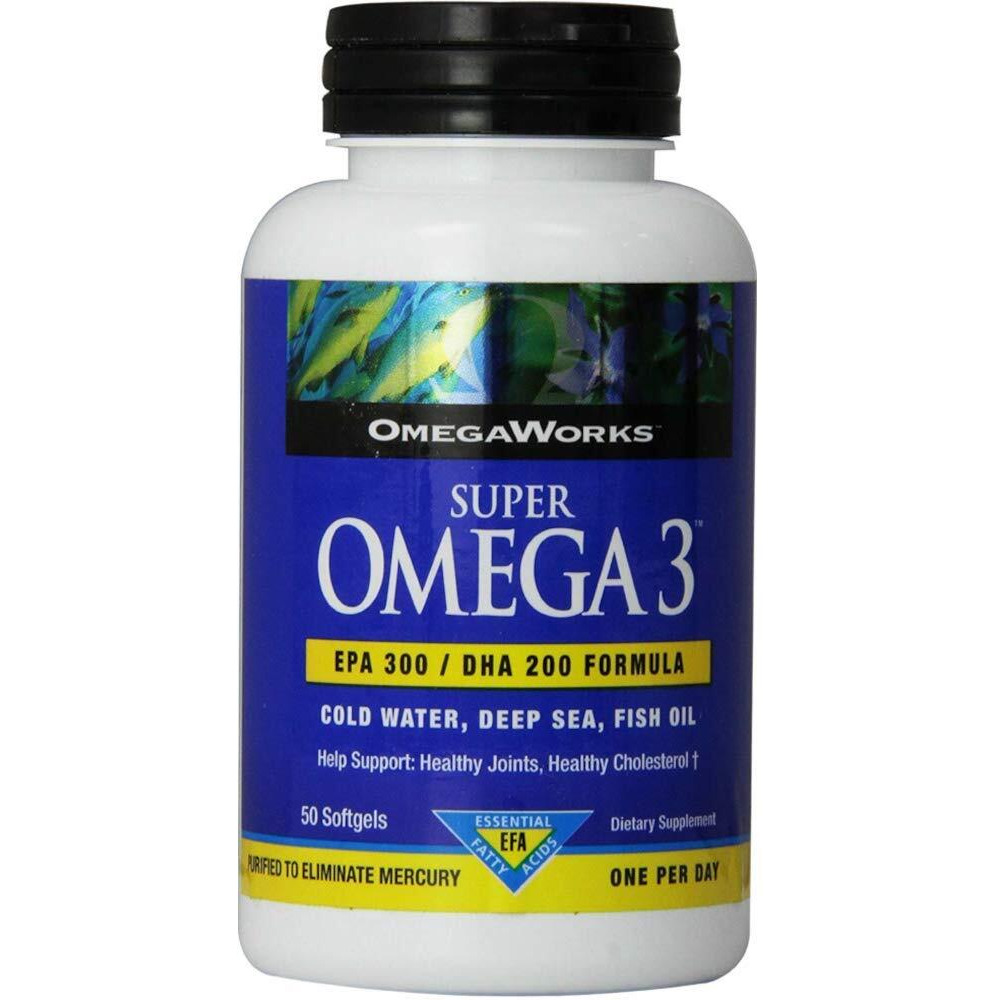 Windmill Health Omega Works Super Omega 3, 50 Softgels
