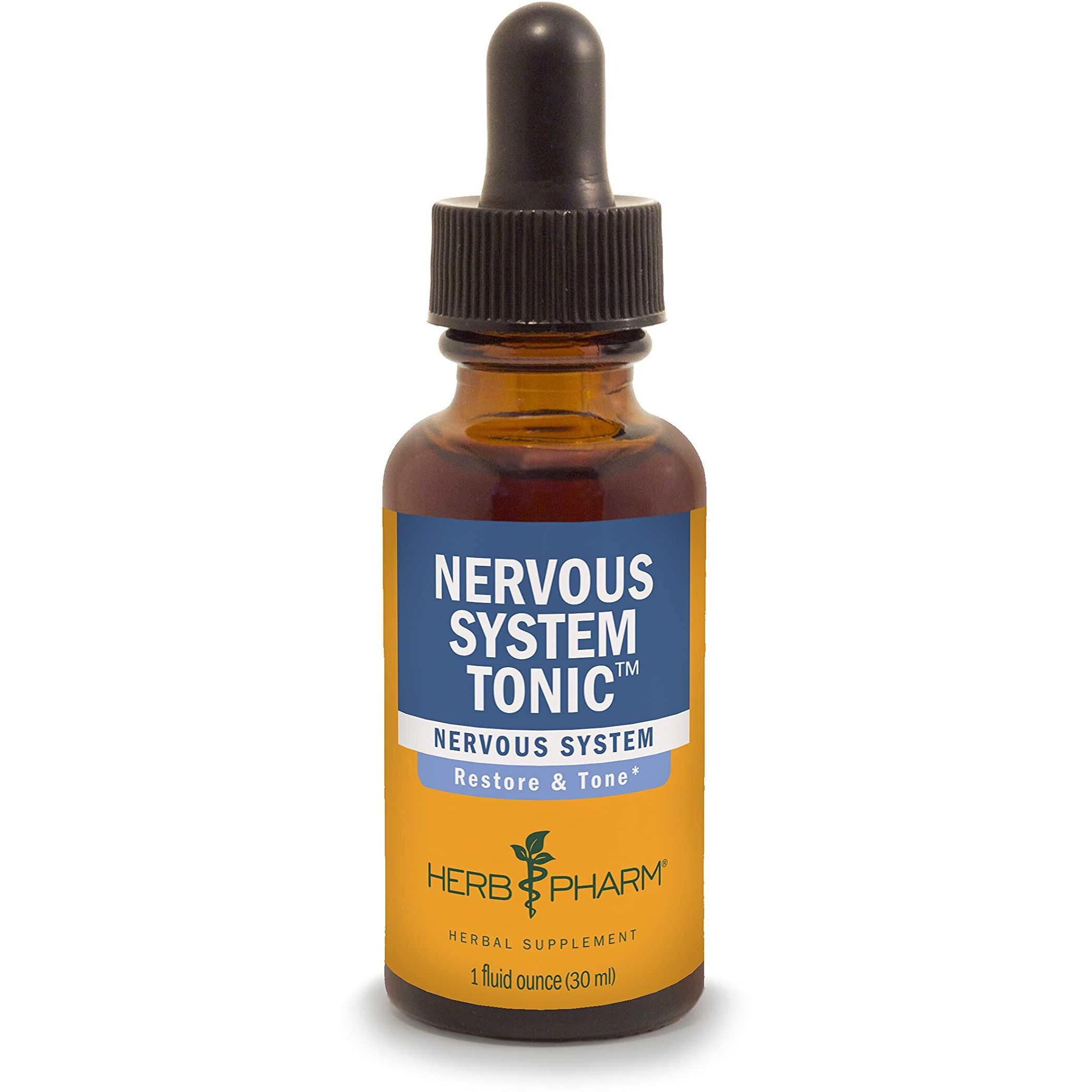 Herb Pharm Nervous System Tonic Liquid Herbal Formula to Strengthen and Calm the Nervous System - 1 Ounce (FASKULL01)