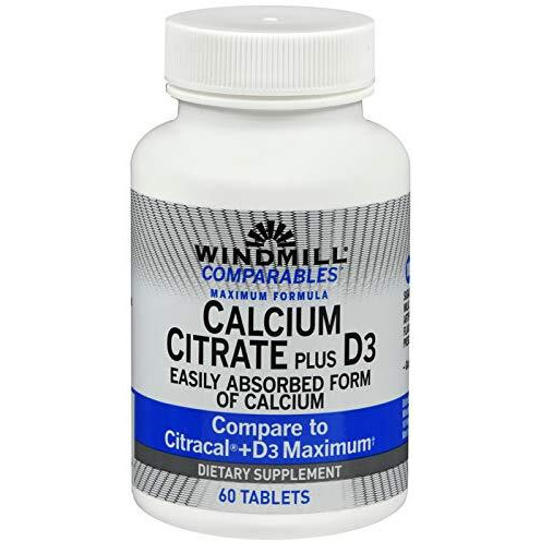 Windmill Calcium Citrate Plus Vitamin D Tablets - 60 Ea