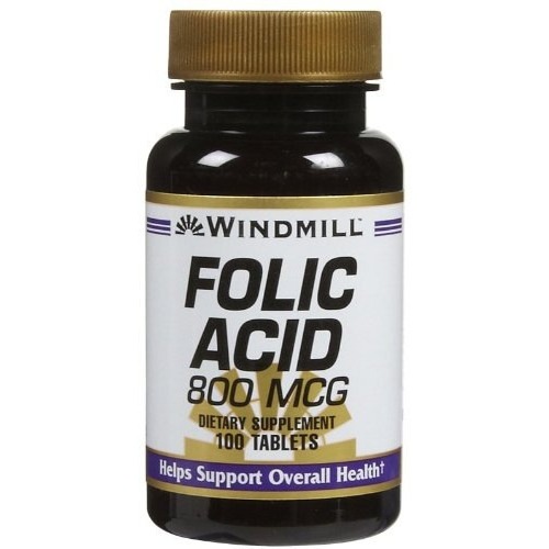Windmill Folic Acid 800 Mcg Tabs, 100 ct