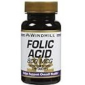 Windmill Folic Acid 800 Mcg Tabs, 100 ct