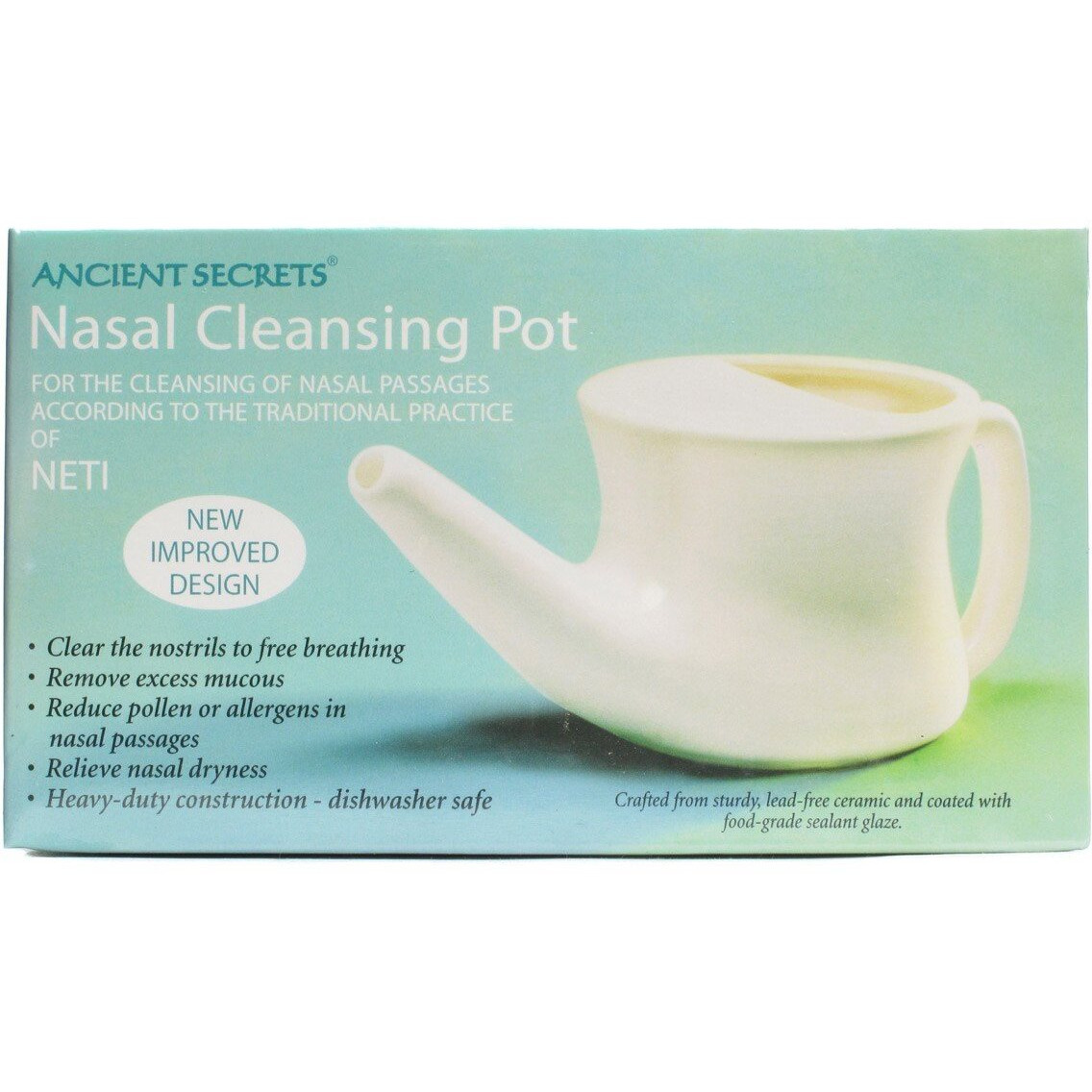 Ancient Secrets Ancient Secrets Nasal cleansing Pot - 1 Pot(D0102H5W16J)