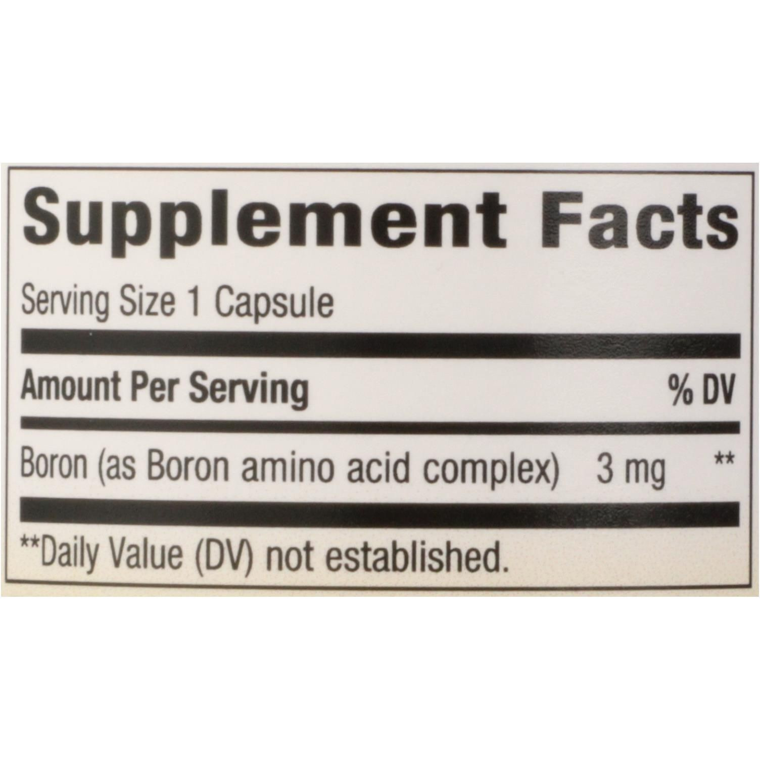 Natures Way - Boron complex - 100 capsules(D0102H5K2N8)