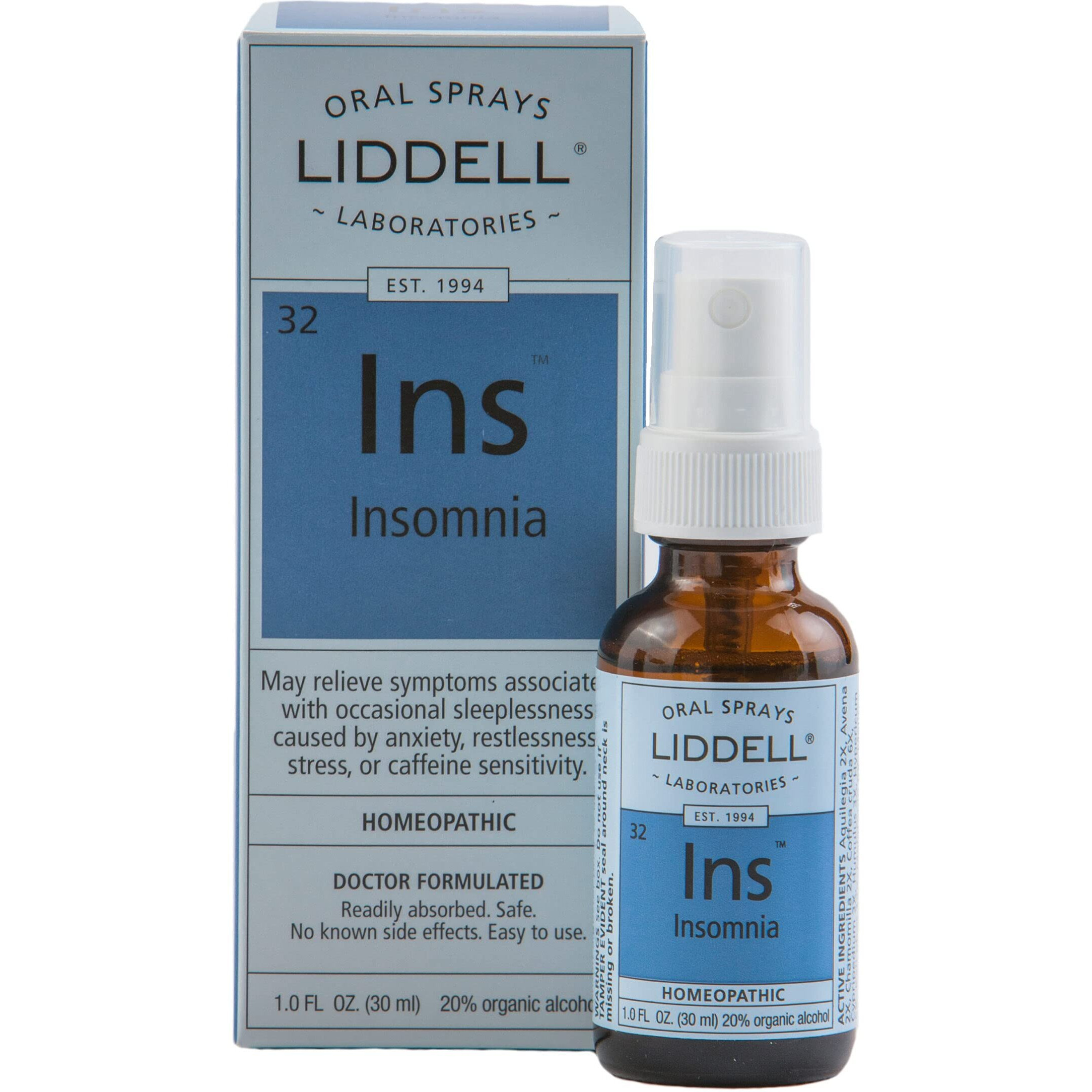 Liddell Homeopathic Insomnia 1 Oz3
