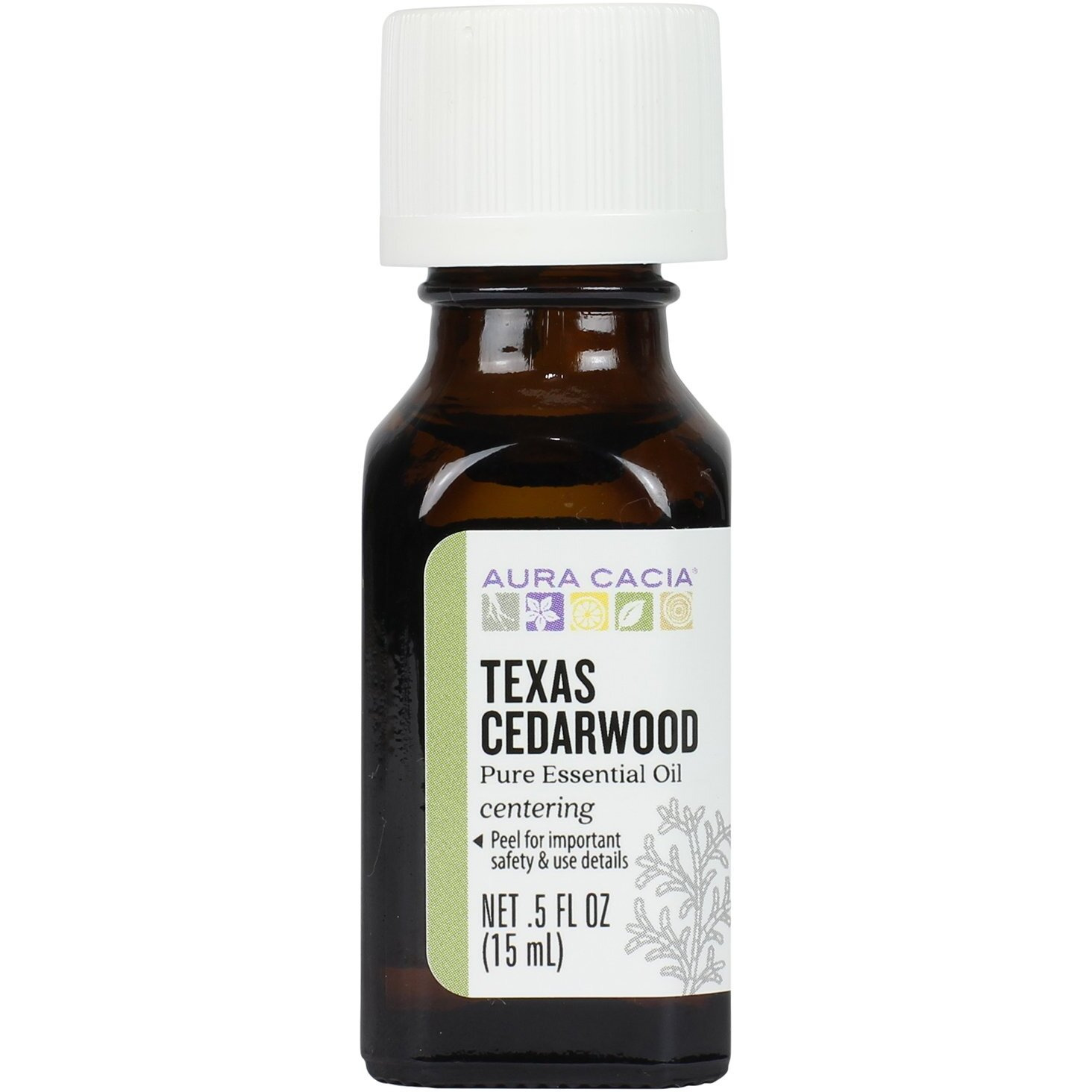 Aura Cacia Essential Oil, Strengthening Texas Cedarwood, 0.5 fluid ounce, Packaging May Vary