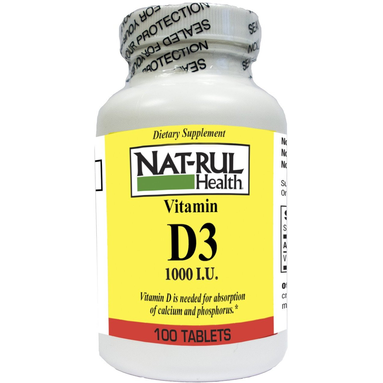 VIT D TABS 1000IU N-R 100 TABS