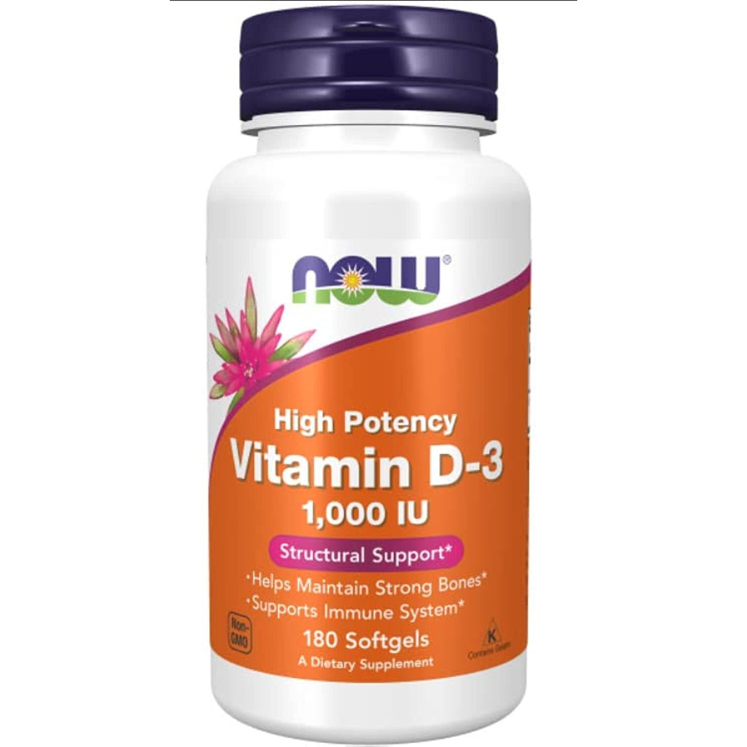 Now Foods - Vitamin D-3 1000iu - 1 Each-180 Sgel(D0102H5NgSX)
