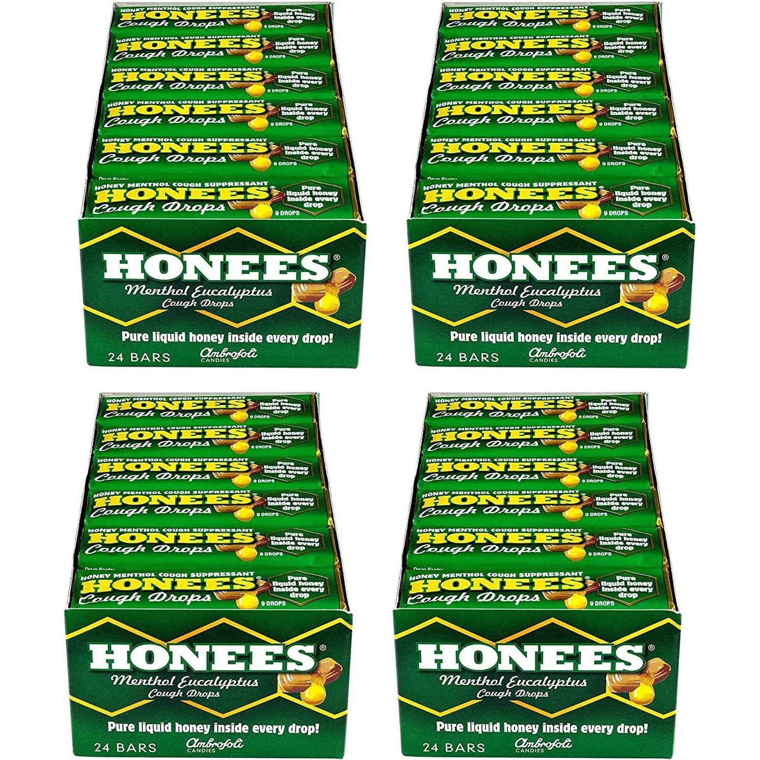 Honees cough Drops - Menthol - case Of 24 - 9 Pack(D0102H5KXQ8)