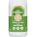 Nutiva Organic Cold-Pressed Raw Hemp Seed Protein Powder, Peak Protein, 16 Ounce, USDA Organic, Non-GMO, Whole 30 Approved, Vegan, Gluten-Free & Keto, Plant Protein with Essential Amino Acids