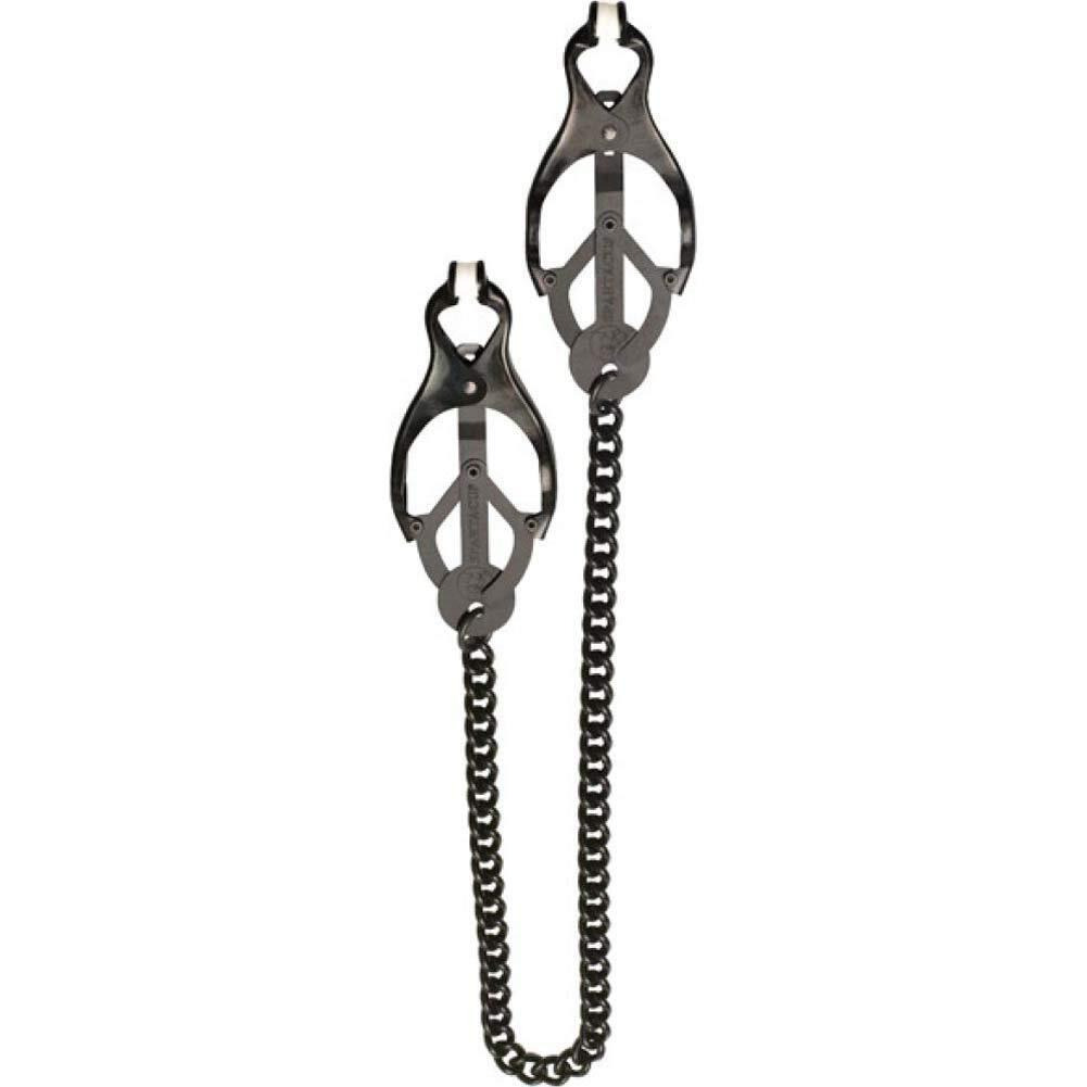 BLACK BUTTERFLY CLAMP W/LINK CHAIN