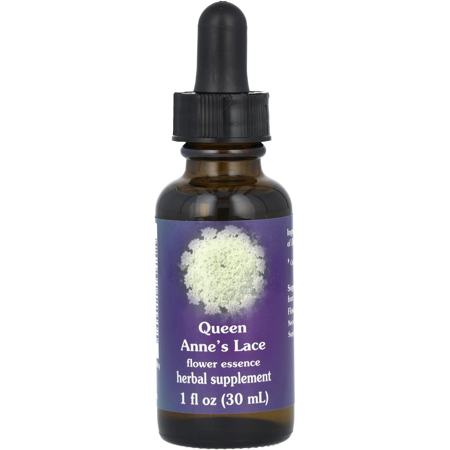 FLOWER ESSENCE SERVICES Dropper Herbal Supplements, Queen Annes Lace, 1 Ounce