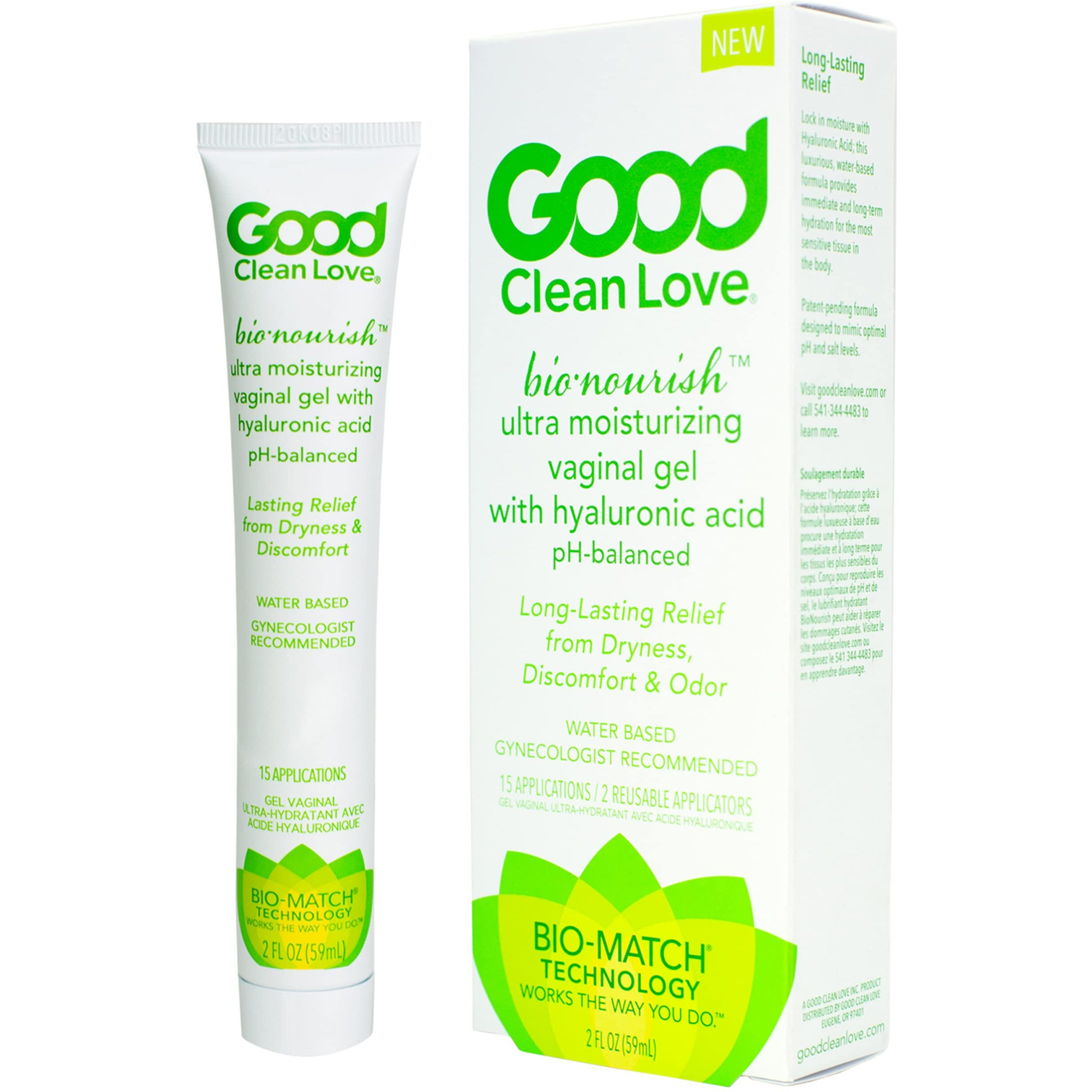 GOOD CLEAN LOVE BIONOURISH MOISTURIZER W/ HYALURONIC ACID 2 OZ (NET)