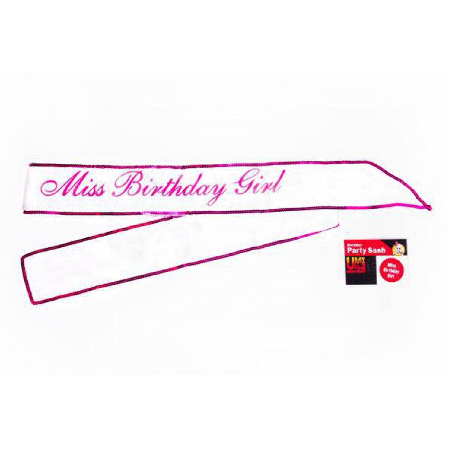 Miss birthday girl sash(D0102H5QPMY.)