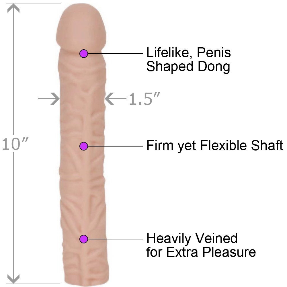 Classic Dong 10in.x 1.75in. (Flesh)