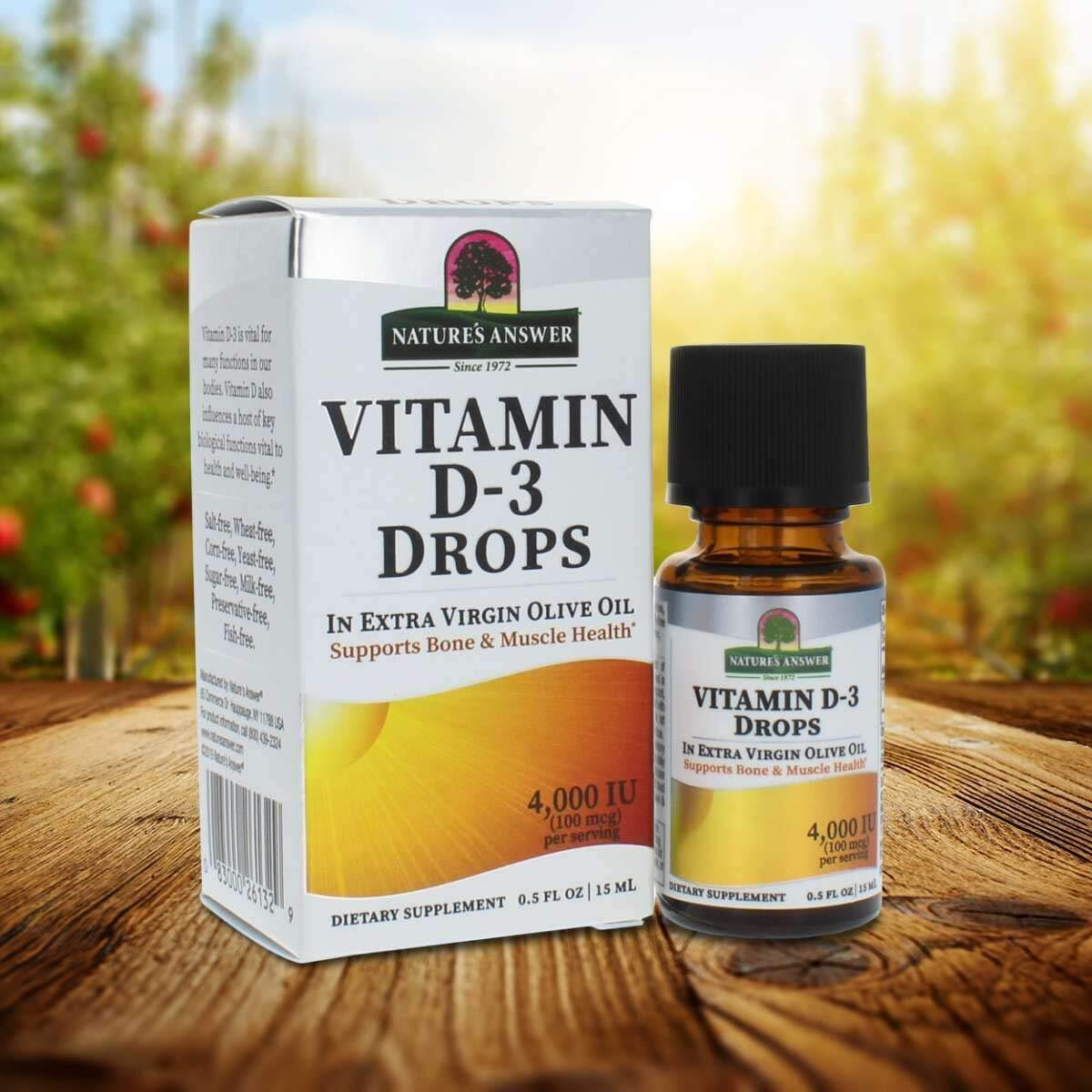 Natures Answer - Vitamin D-3 Drops - 4000 Iu - 05 Fl Oz(D0102H5W1RT)
