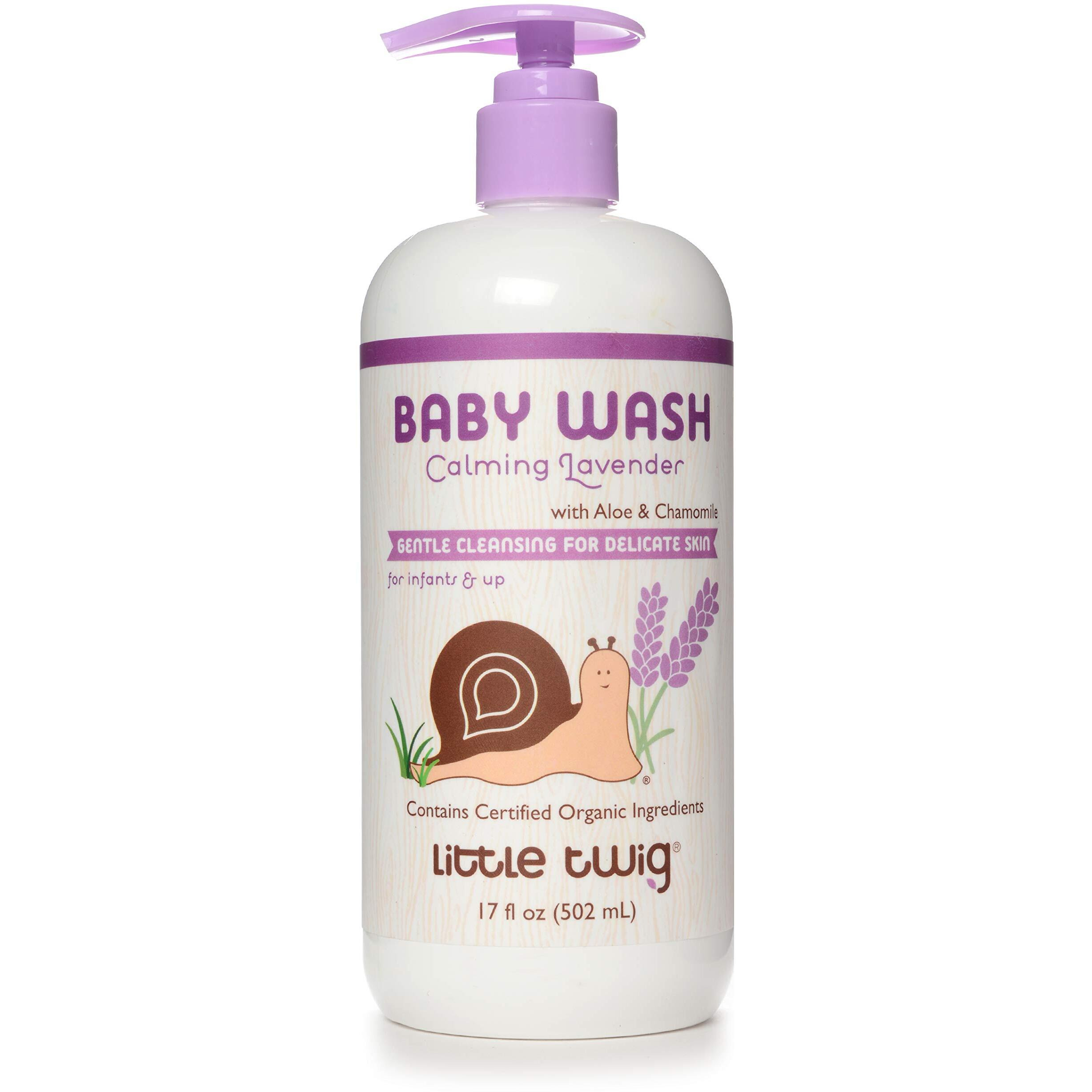 Little Twig 2-in-1 Baby Wash, Hypoallergenic Body Wash with Organic Ingredients, Baby Bath Essentials, Calming Lavender, 17 fl. oz.