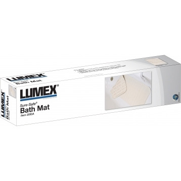 BATH MAT SURE-SAFE WHITE LUMEX