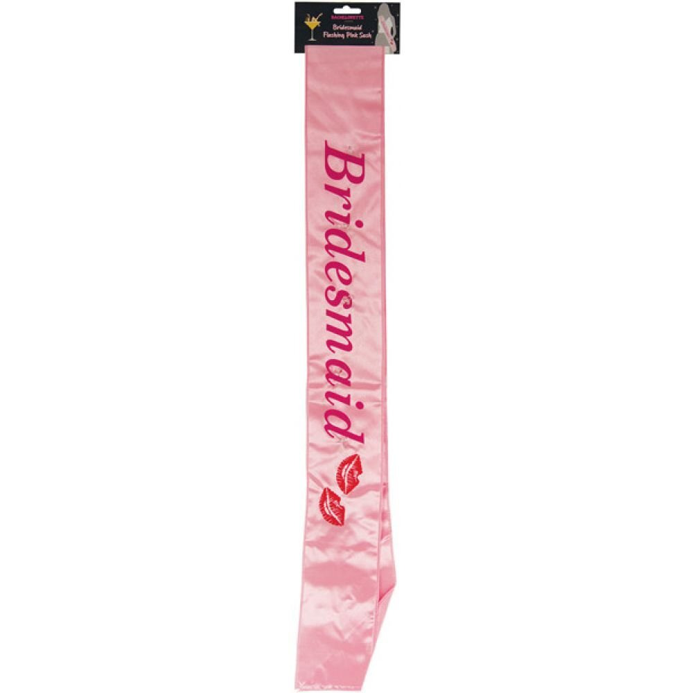 Bridesmaid Flashing Sash Kisses Pink(D0102H5Q787.)