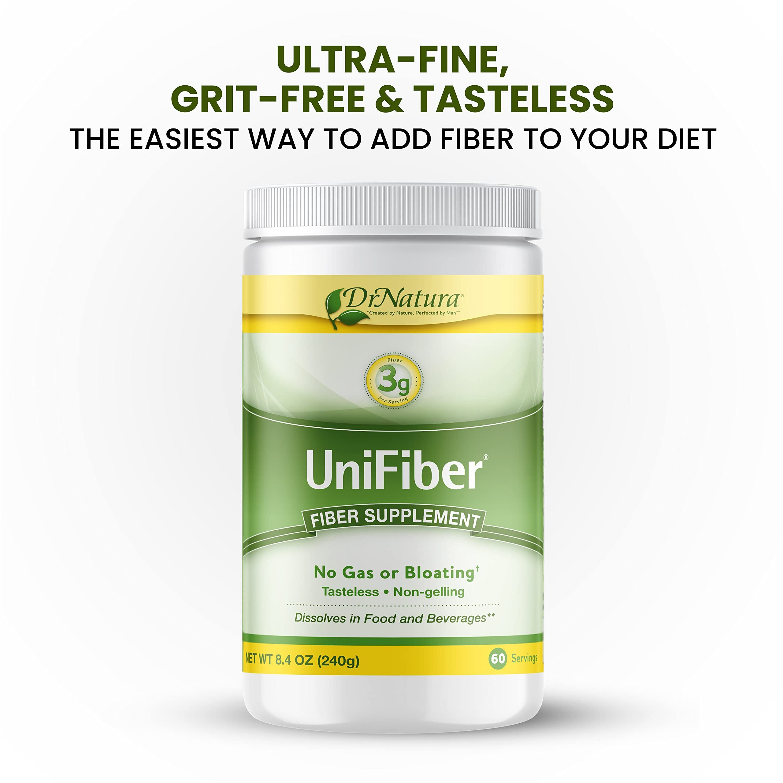 Dr. Natura Unifiber, Natural Fiber Supplement, 8.4-Ounce