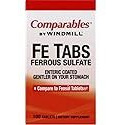 Comparables By Windmill Fe Tabs Ferrous Sulfate Tablets 100 Tablets