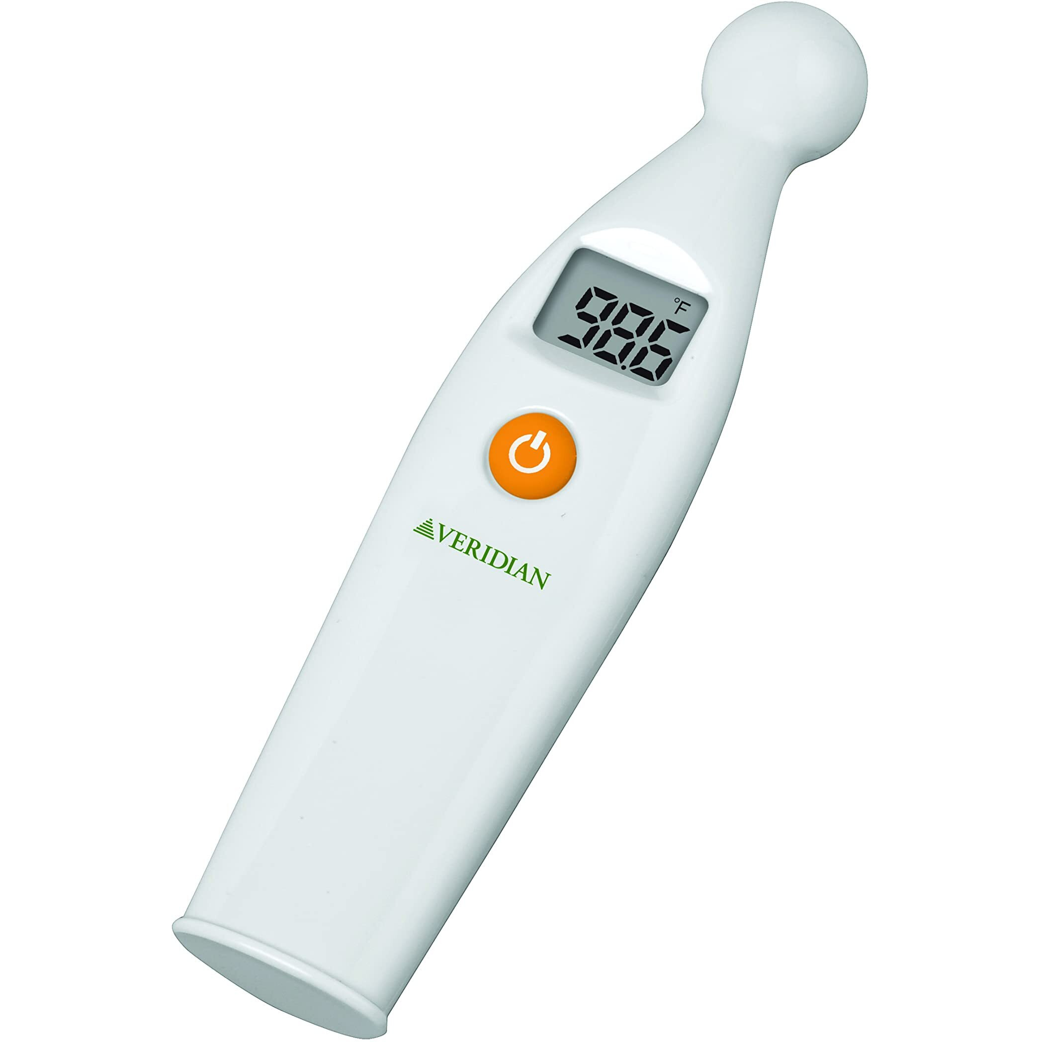 Veridian Healthcare Temple Thermometer | Infrared Measurements | Fast 6-Second Readout | Fever Alert | Backlit Display | Programmable Timer | 1-Year Warranty