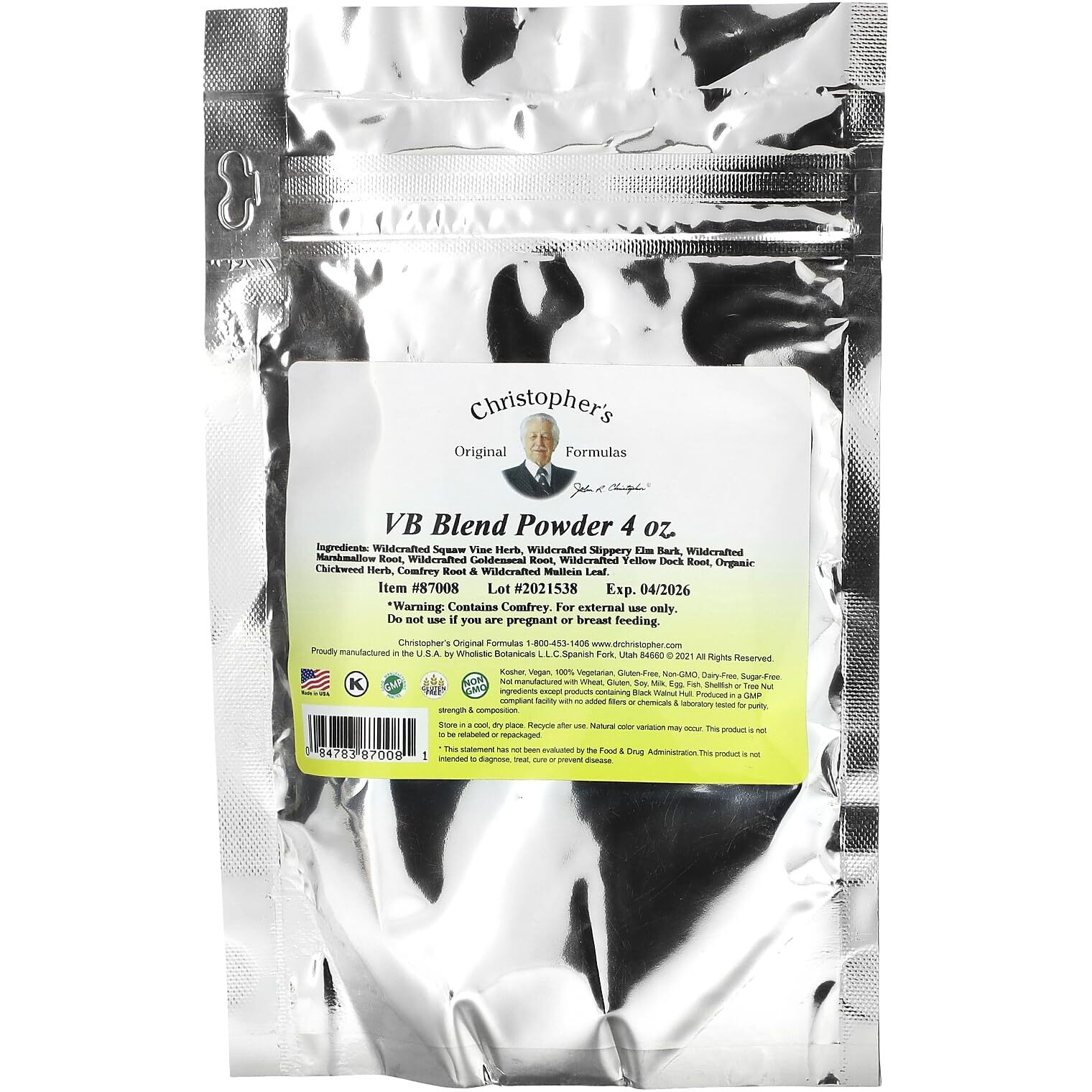 V.b. Blend Powder - 4 Oz by Christophers Original Formulas