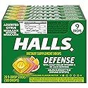 HALLS Defense Assorted Citrus Vitamin C Drops, 20 Sticks of 9 Drops (180 Total Drops)