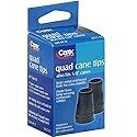 Carex Health Brands Fga71700 5/8" Black Cane Tips 2 Count