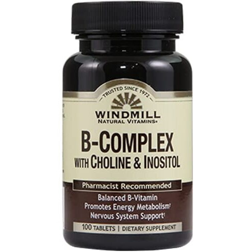 Windmill B-Complex with Choline and Inositol Tabs 100's Windmill