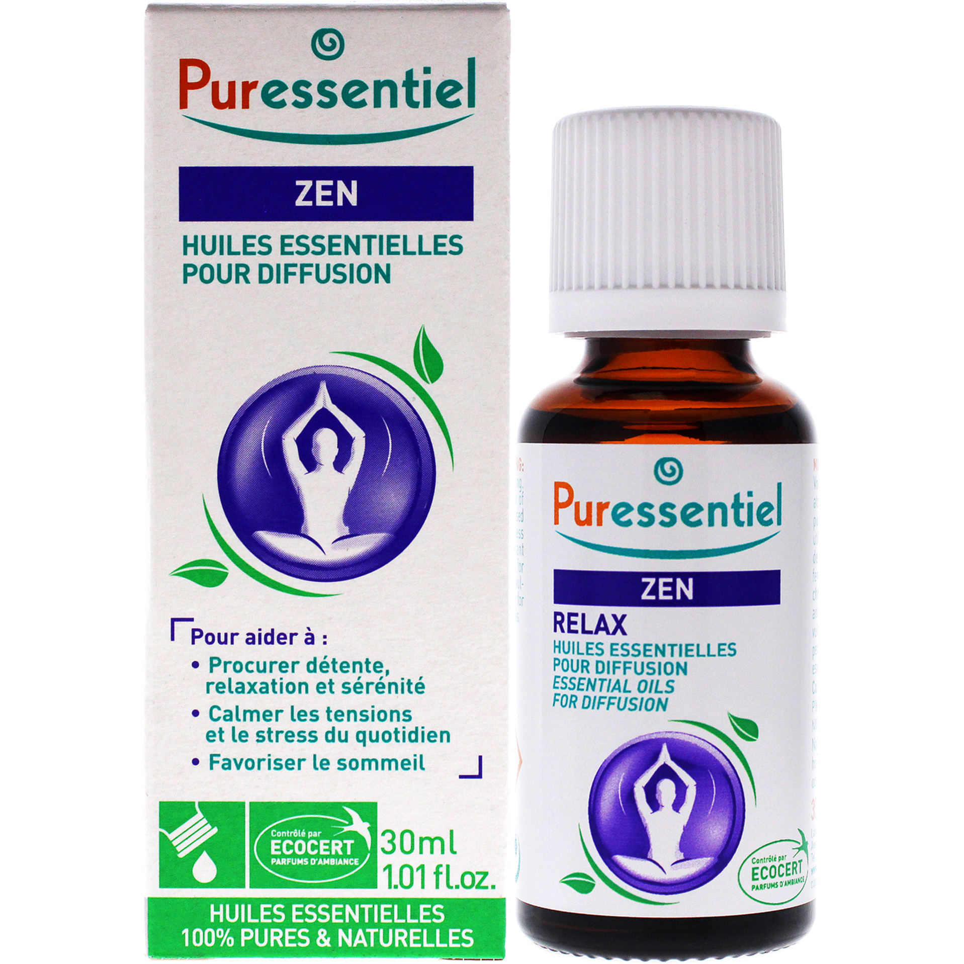 Diffusion Essential Oil - ZEN Relax Blend by Puressentiel for Unisex - 1.01 oz Oil