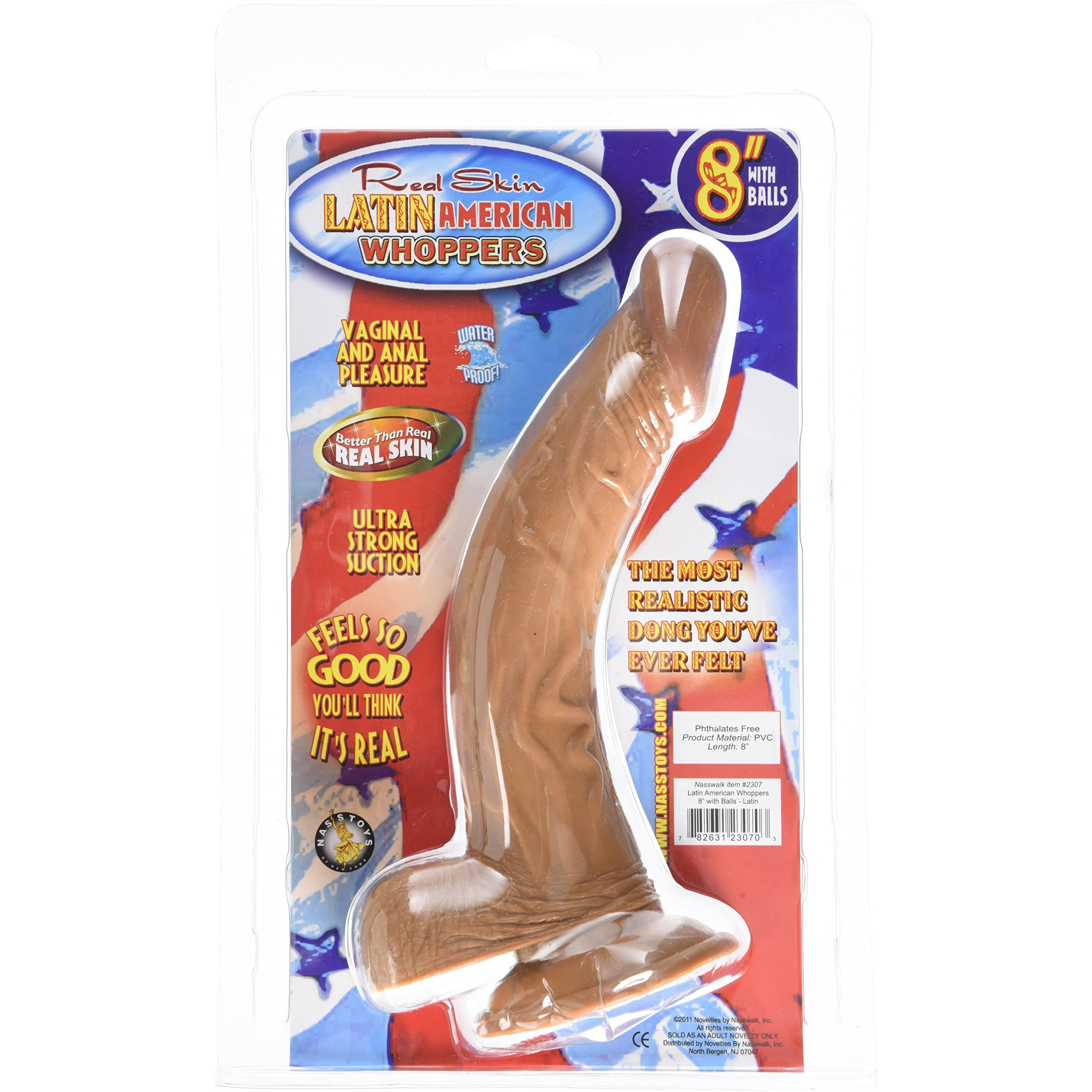Latin American Whoppers 8in Dong With Balls(D0102H7RWQG.)