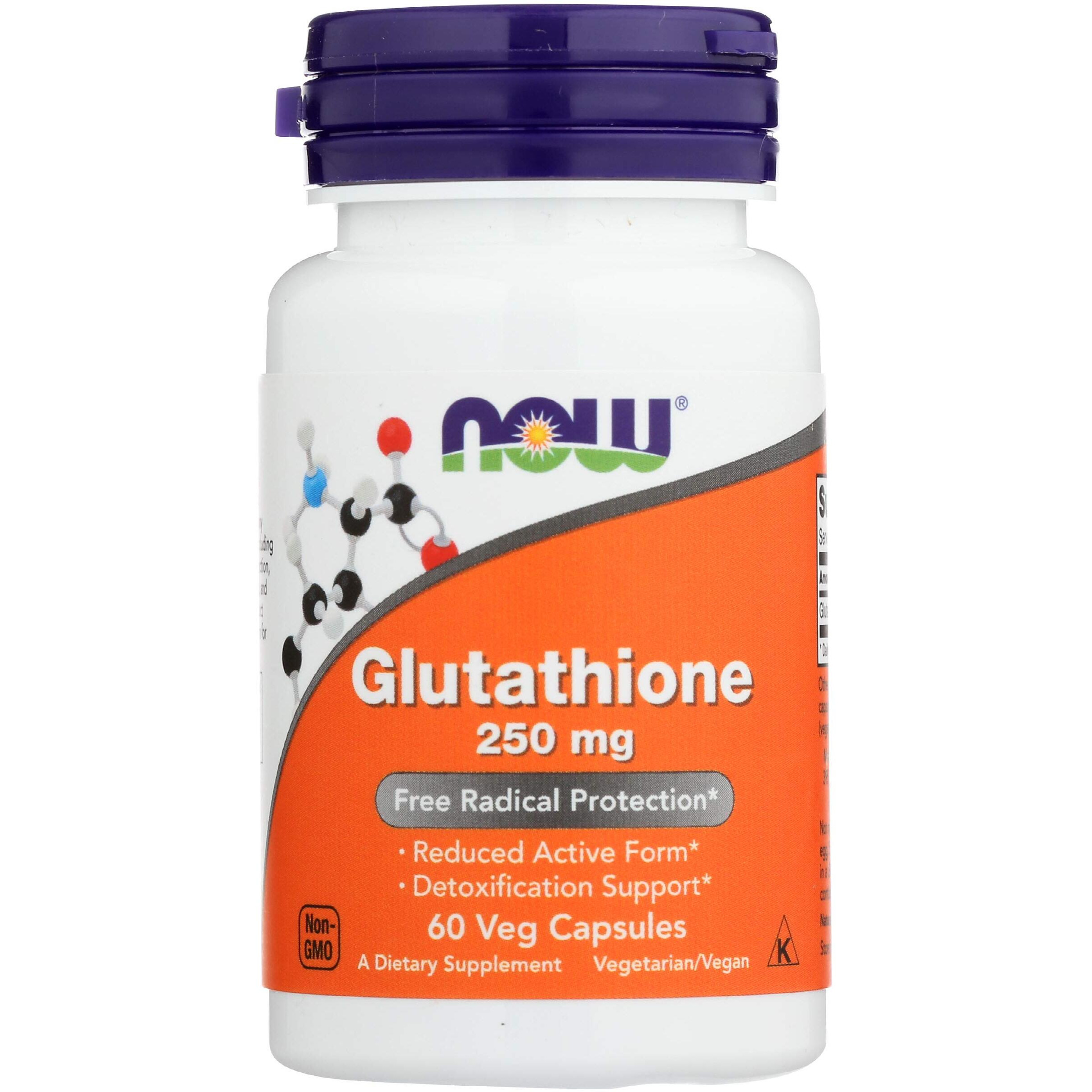 NOW FOODS Glutathione 250, 60 CT