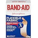Band-Aid Brand Adhesive Bandages, Flexible Fabric, 1.9 x 7.6 cm, 30 Count, Pack of 2