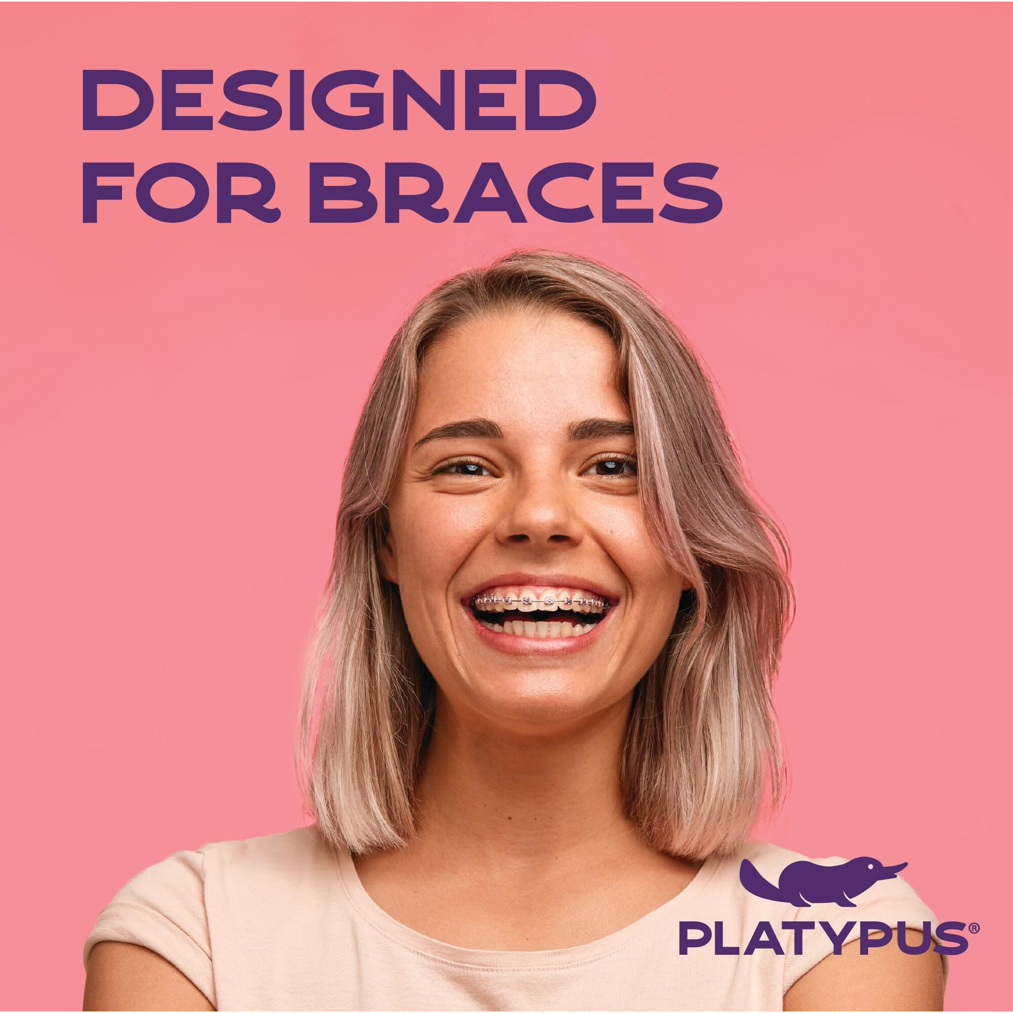 Orthodontic Flossers by Platypus for Unisex - 30 Count Floss