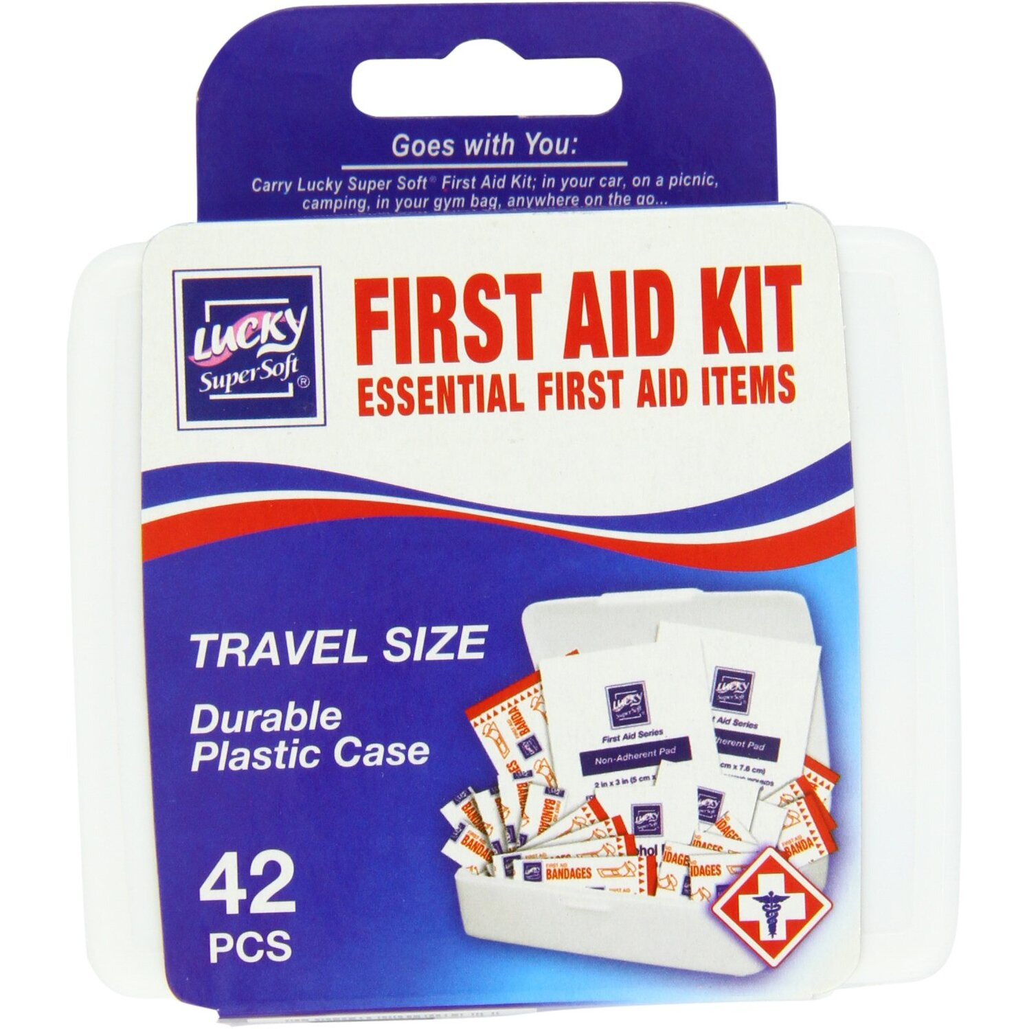 Lucky Super Soft First Aid Kit, 42 Count