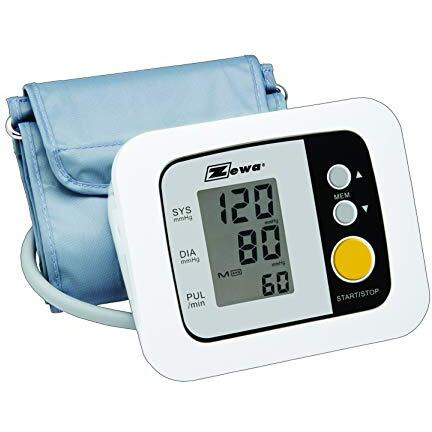 Upper arm Blood Pressure Monitor Kit 60 Reading Memory Includes BP Monitor,Medium/Large Cuff (9in - 14.6in),Batteries,Storage Bag,Instructions, Information