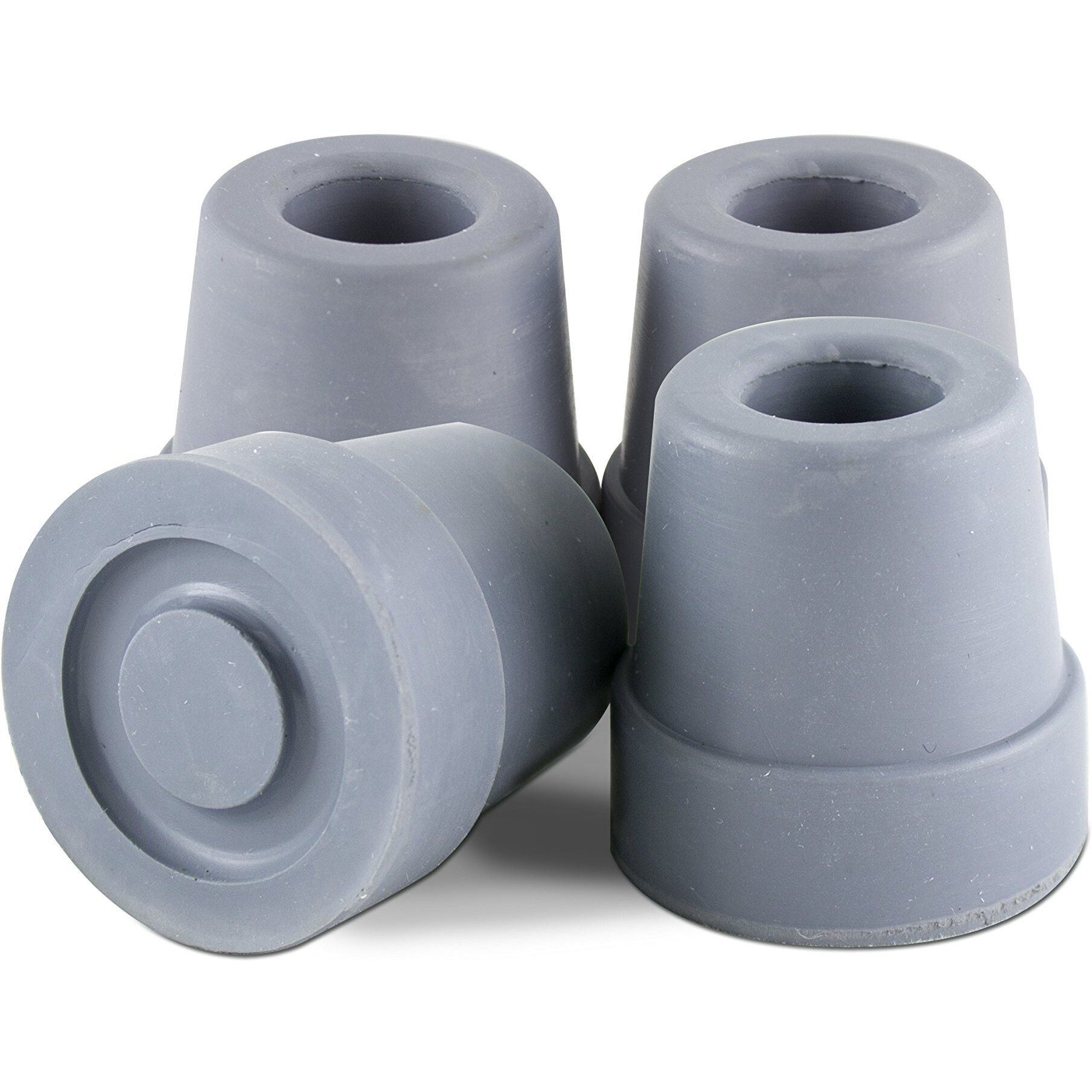 Essential Medical Supply T50012g Quad Cane Tips, Gray, 0.5 Inch (Pack of 4)