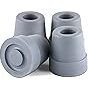Essential Medical Supply T50012g Quad Cane Tips, Gray, 0.5 Inch (Pack of 4)