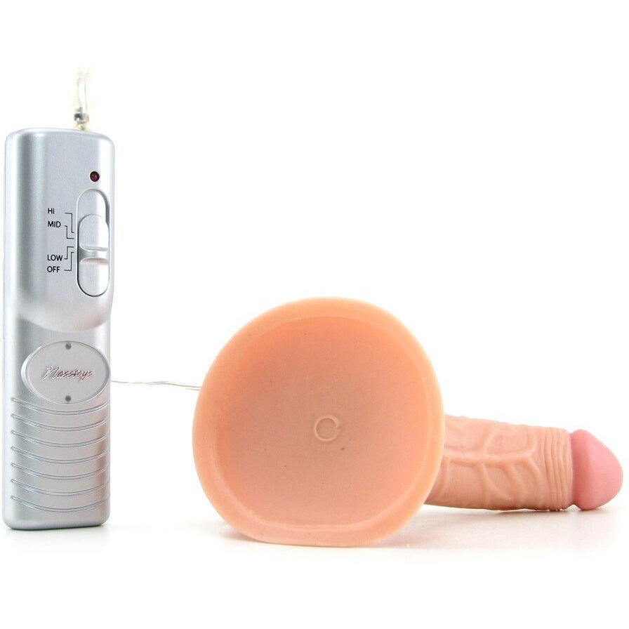 All American Whopper 5 inches Vibrating Dildo, Balls Brown(D0102H7RW5G.)