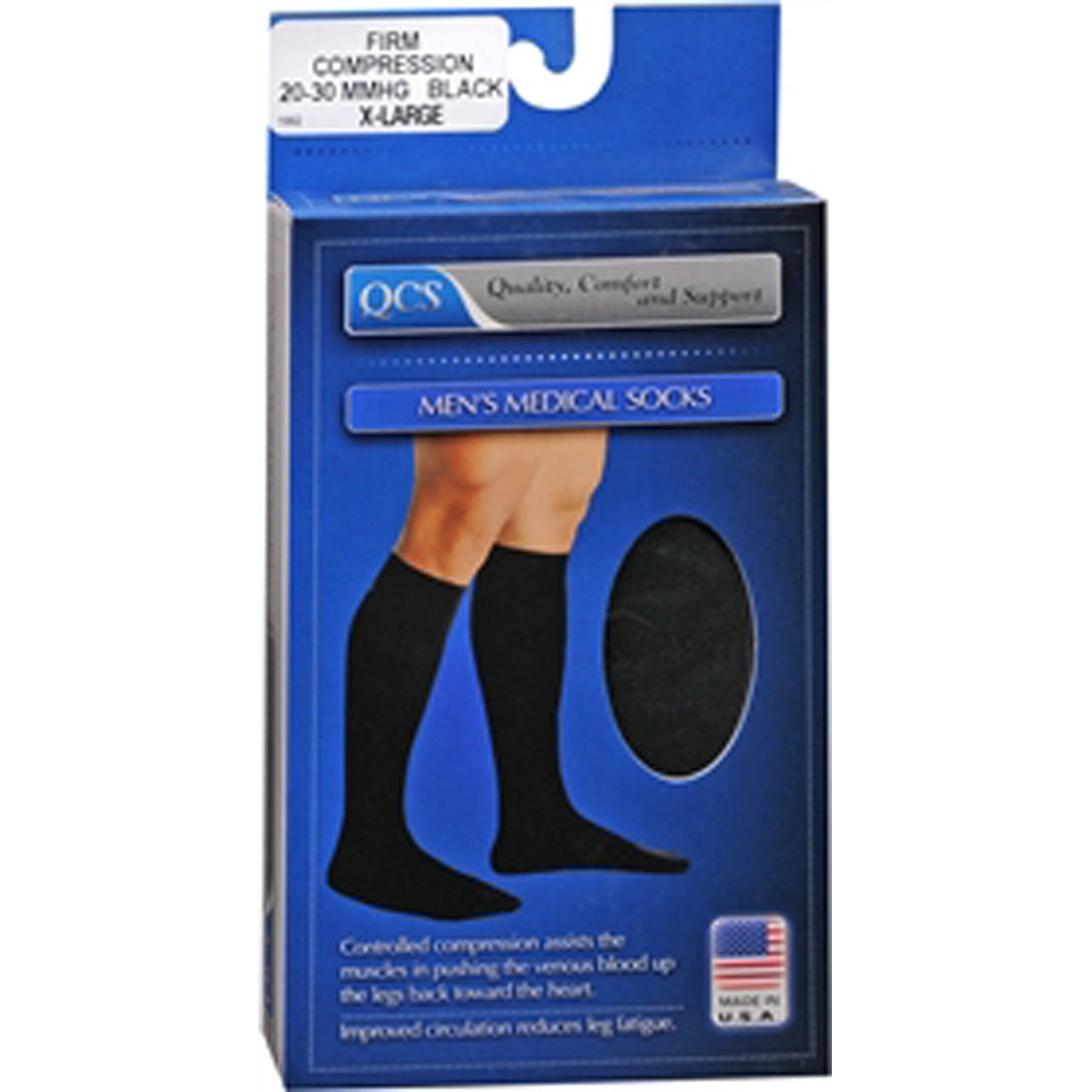 Socks Mens 20-30 F/S Blck**KPP Size X-LGE