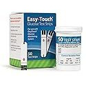 EasyTouch Glucose Test Strips, 50 Ct