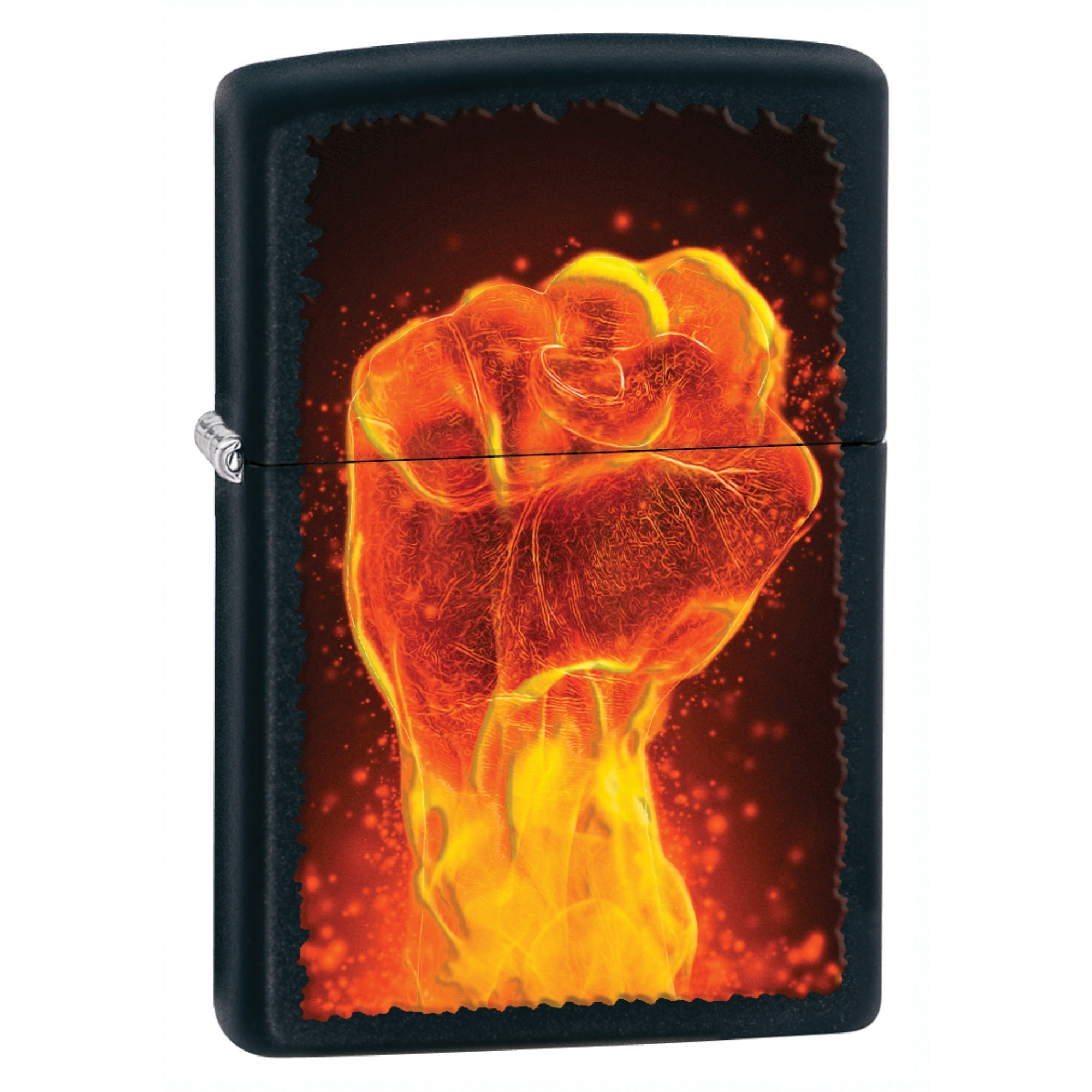 218CI006297 - ZIPPO PROCUT FIST Black Matte Old 28308
